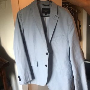 Blue check blazer